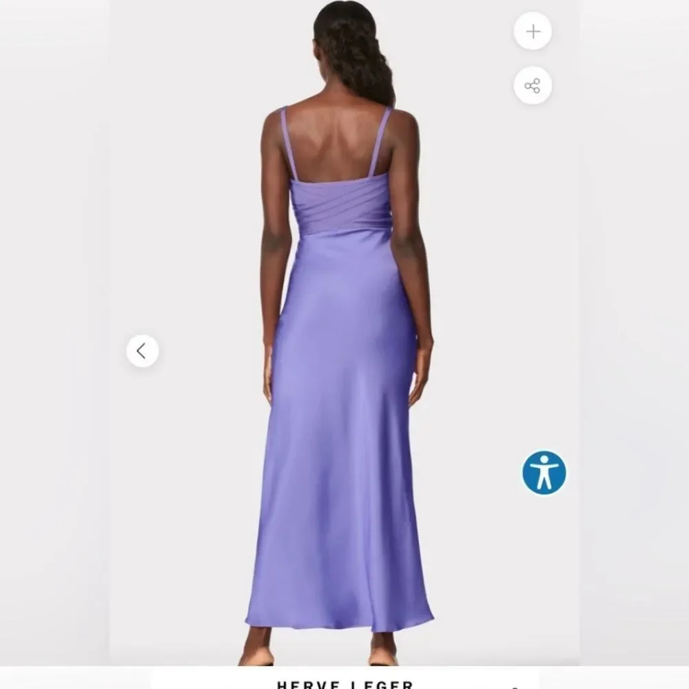 NWT Herve Leger Purple Cutout Dress Size 6 - Picture 3 of 9